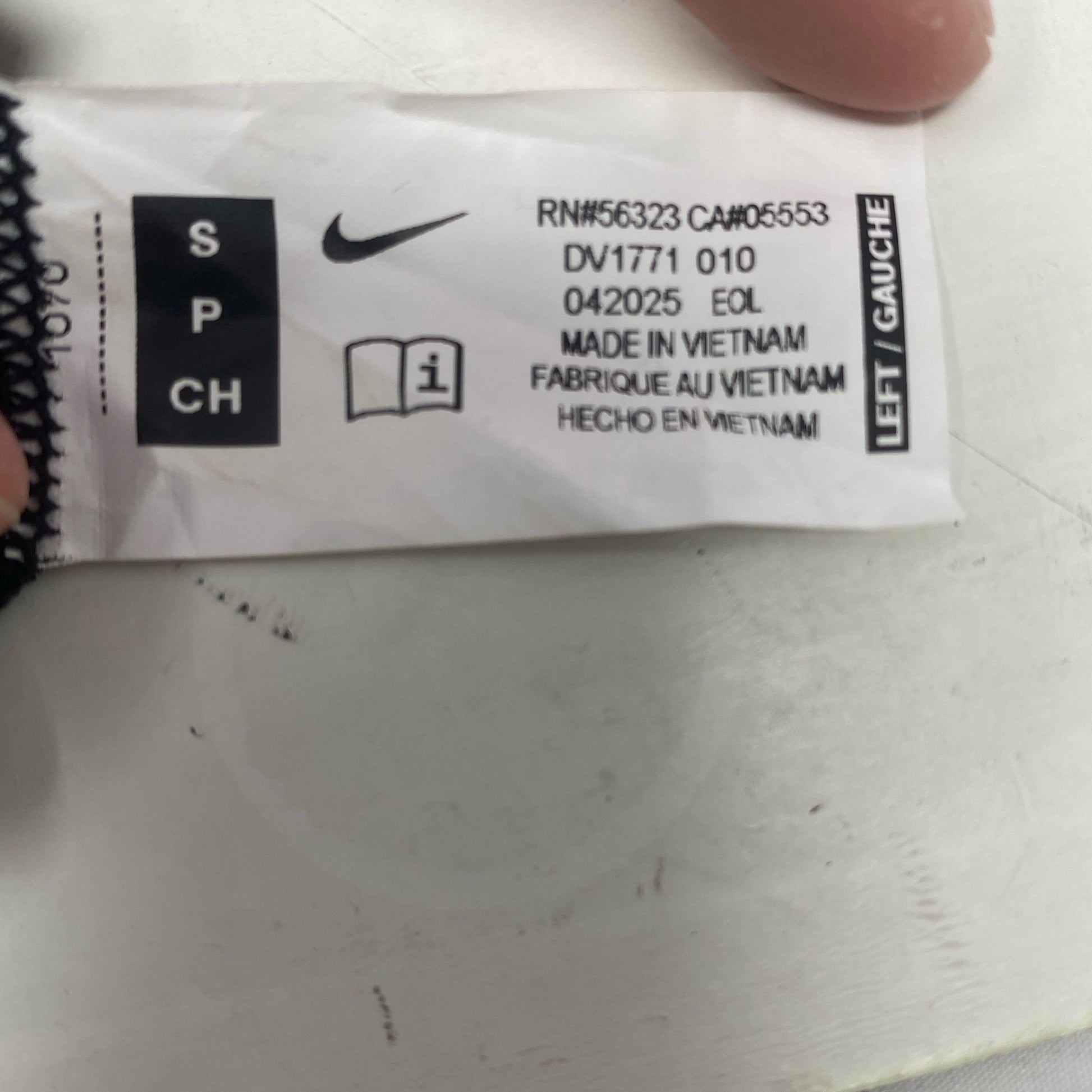 Serial #/Tag-LPNO533799501