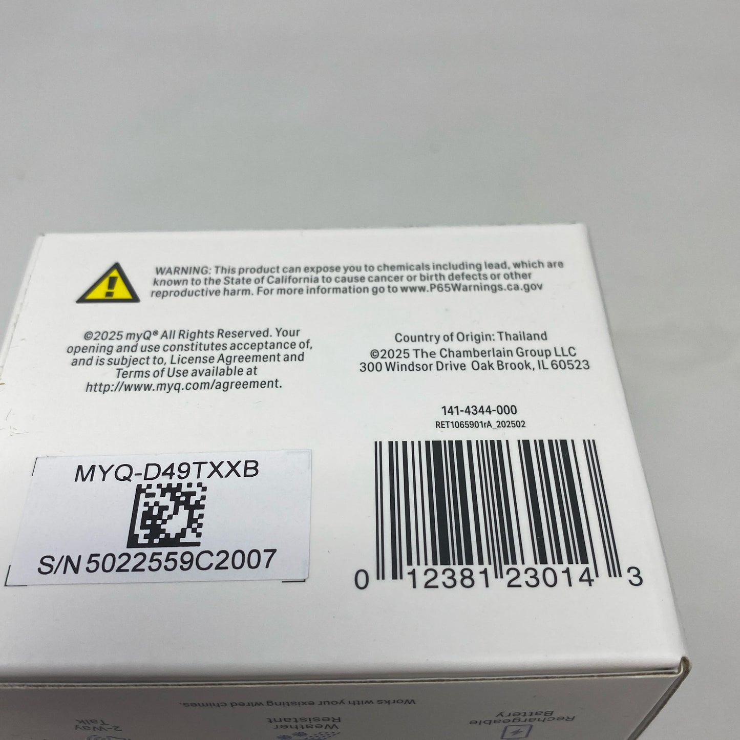 Serial #/Tag-UNT727074GVS