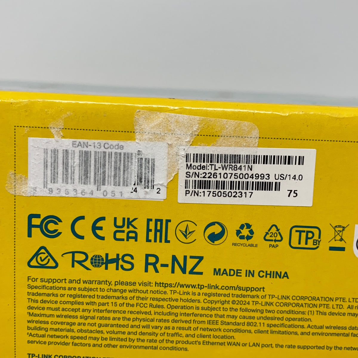 Serial #/Tag-UNT350881M9B