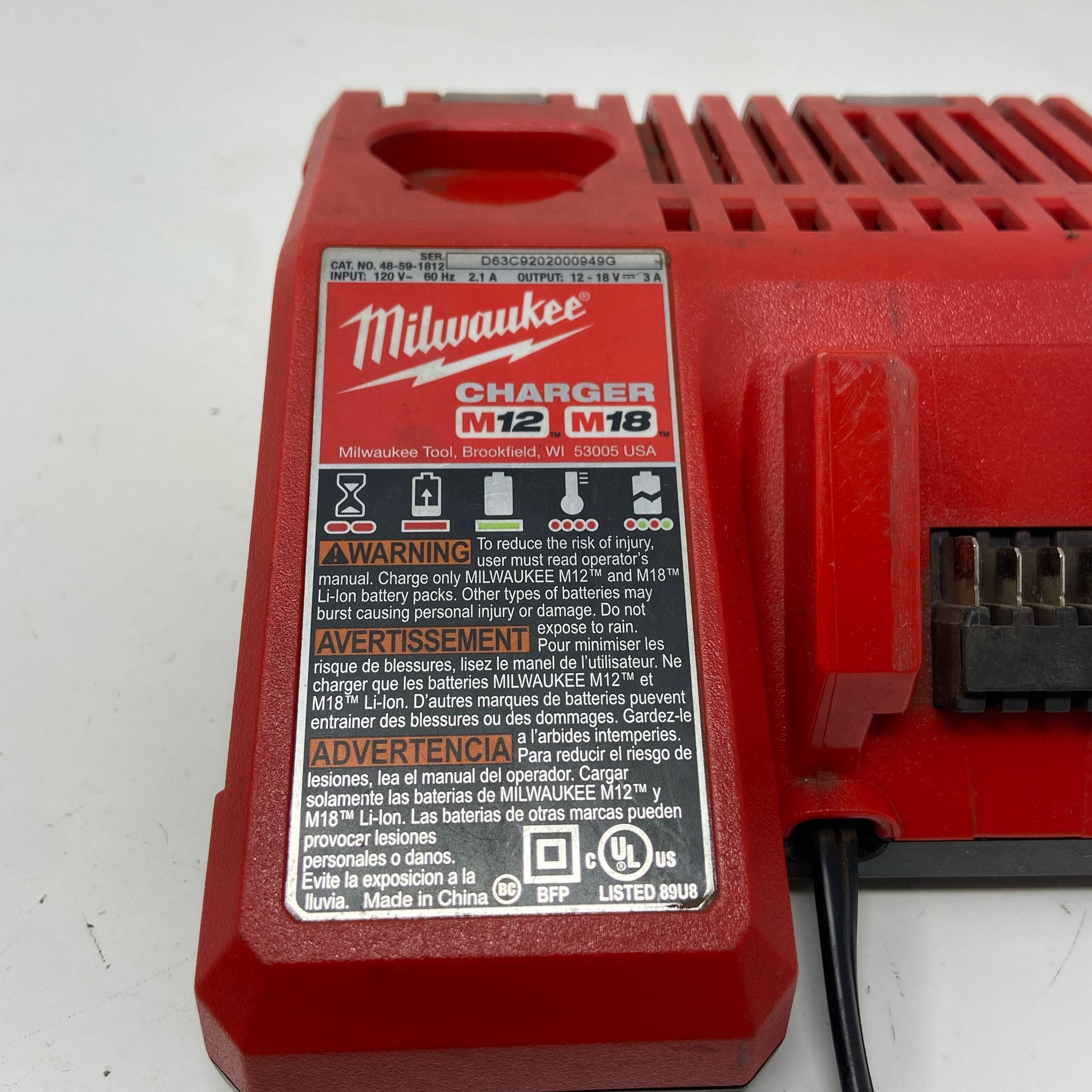 Serial #/Tag-UNT386708UZT