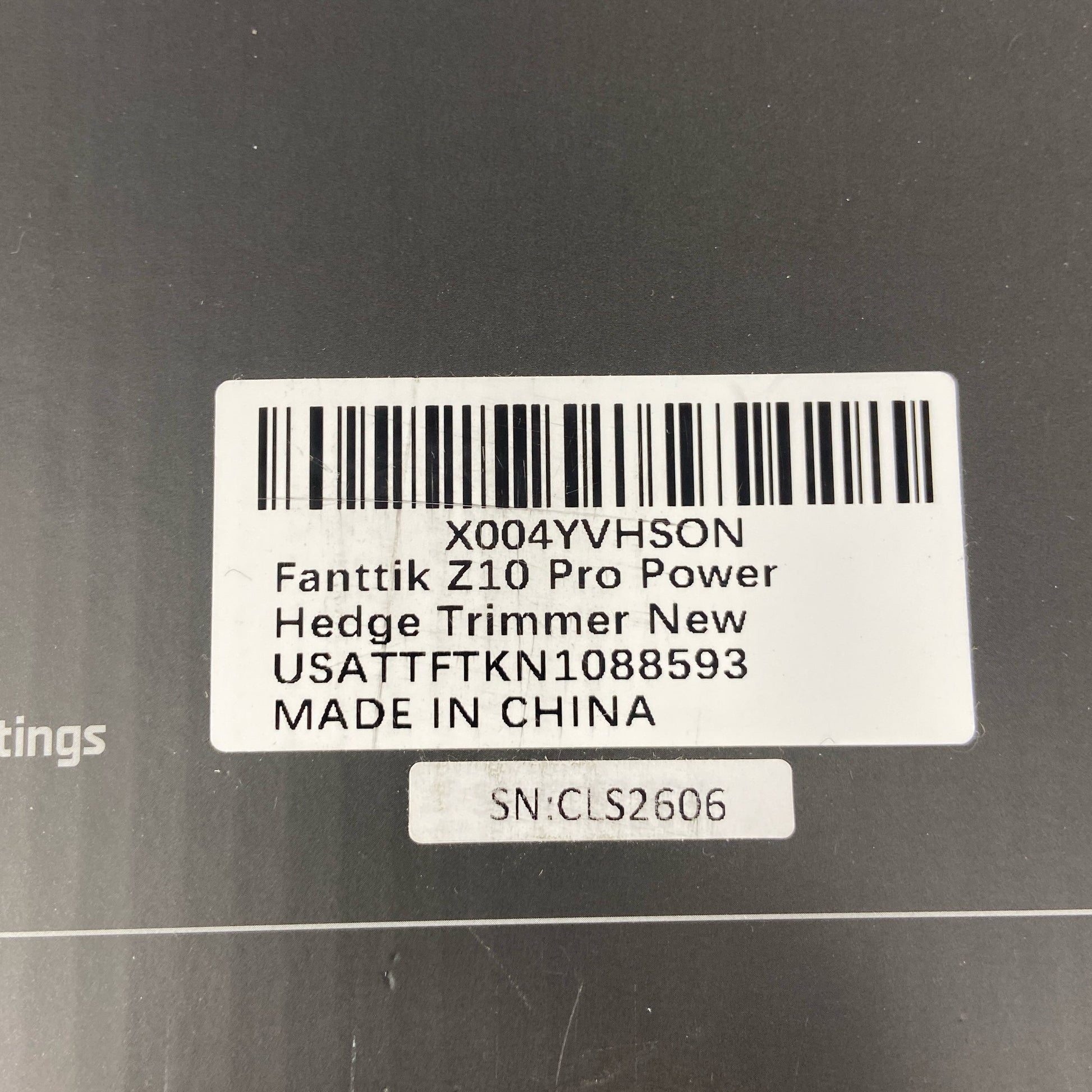 Serial #/Tag-UNT015288MO8