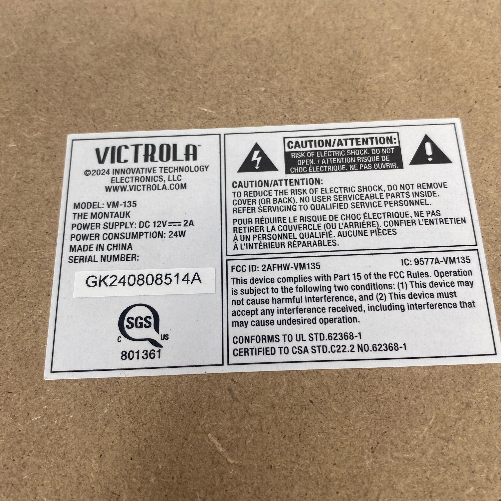 Serial #/Tag-LPNNB6Q11YCBM