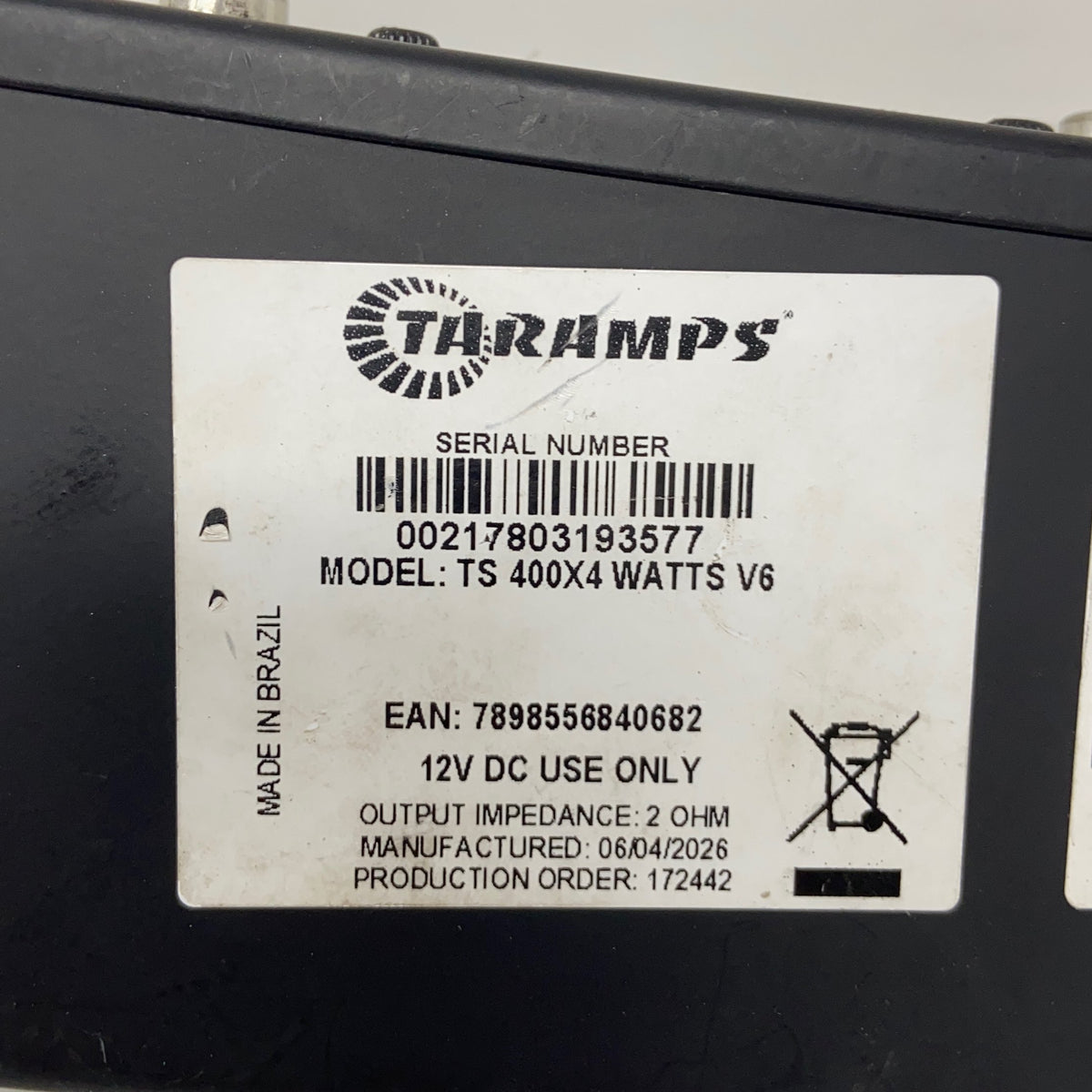 Serial #/Tag-LPNO615552159