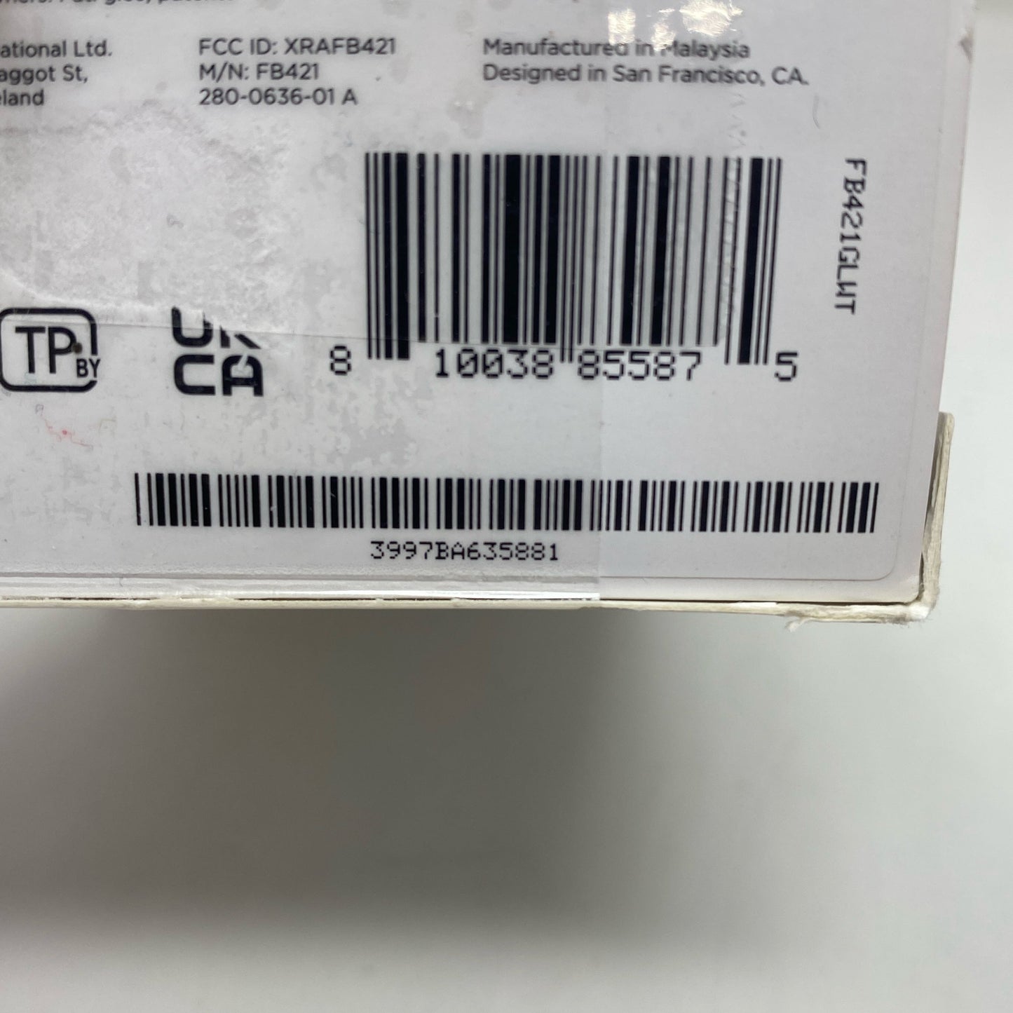 Serial #/Tag-UNT243686TA9