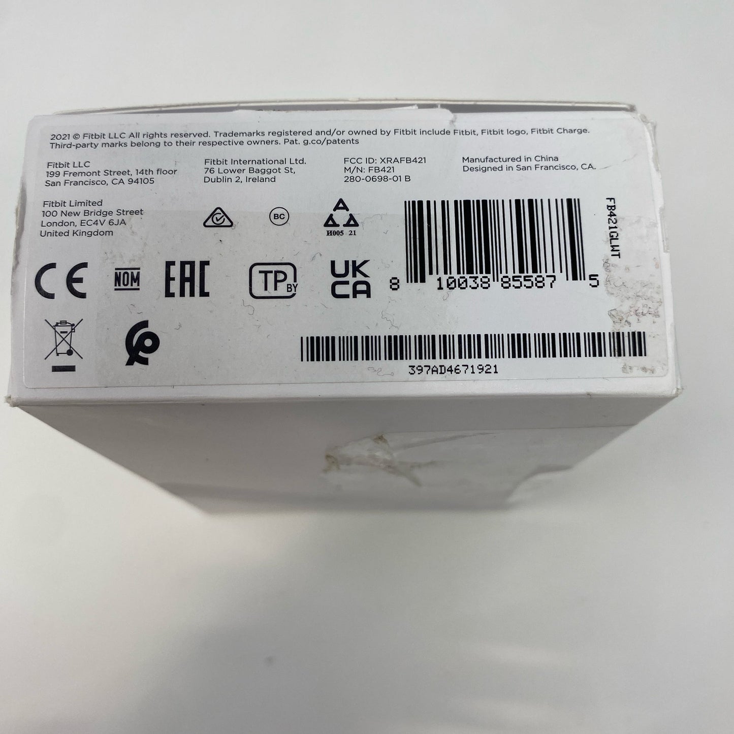Serial #/Tag-UNT288619U2L