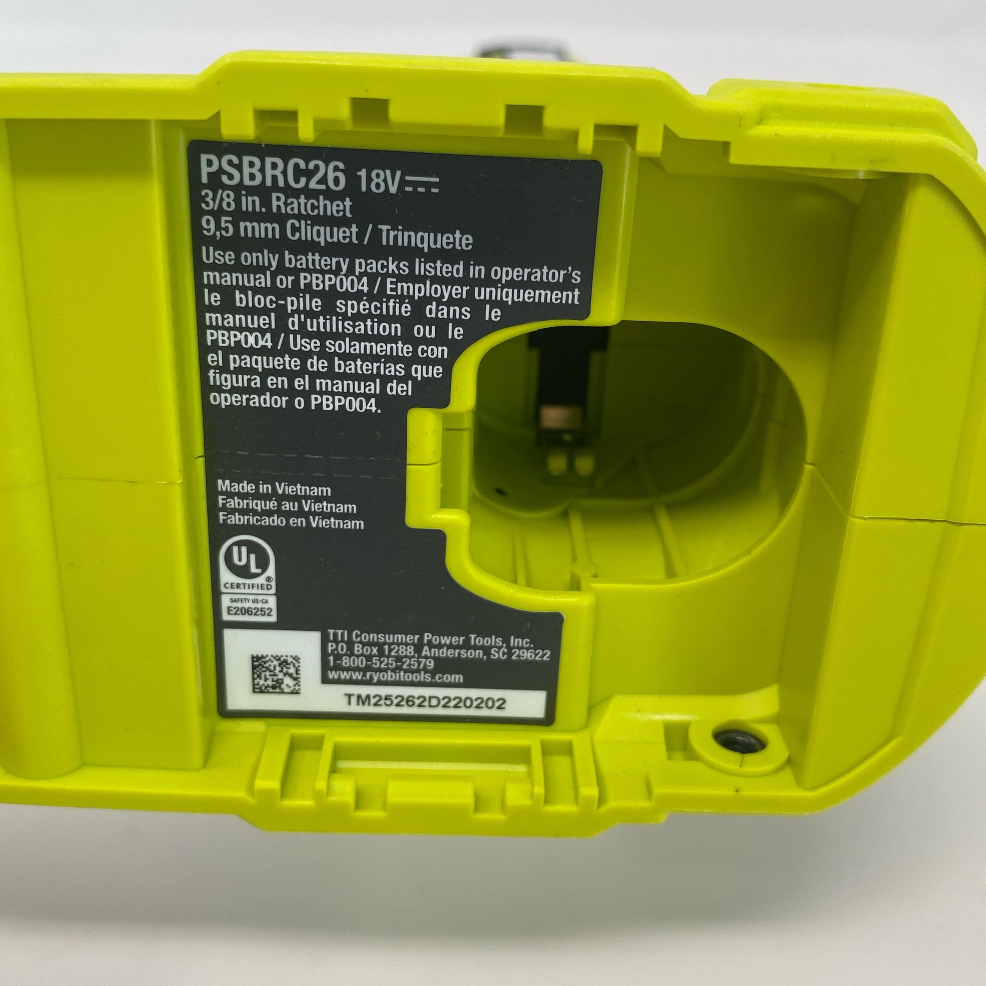 Serial #/Tag-LPNO561698018