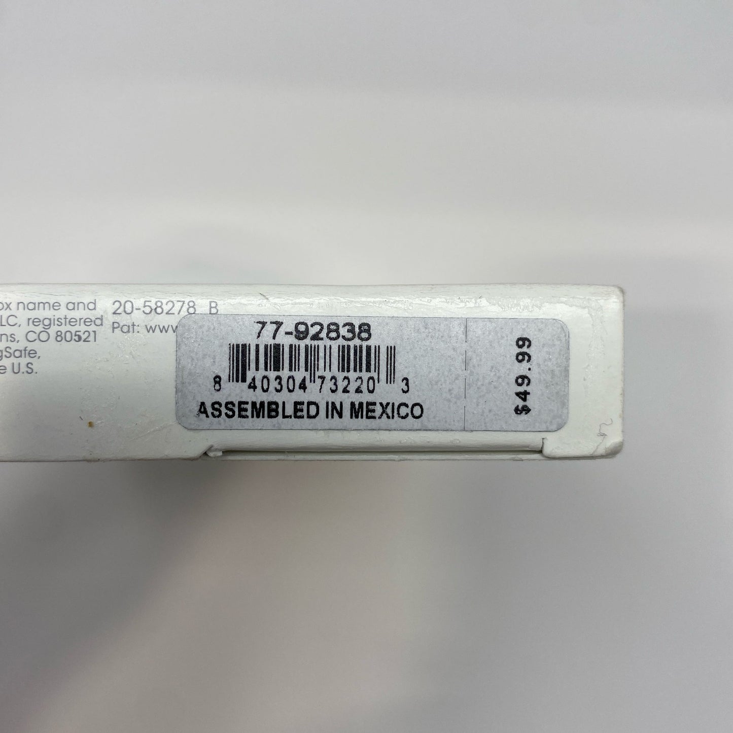 Serial #/Tag-UNT059277NKY