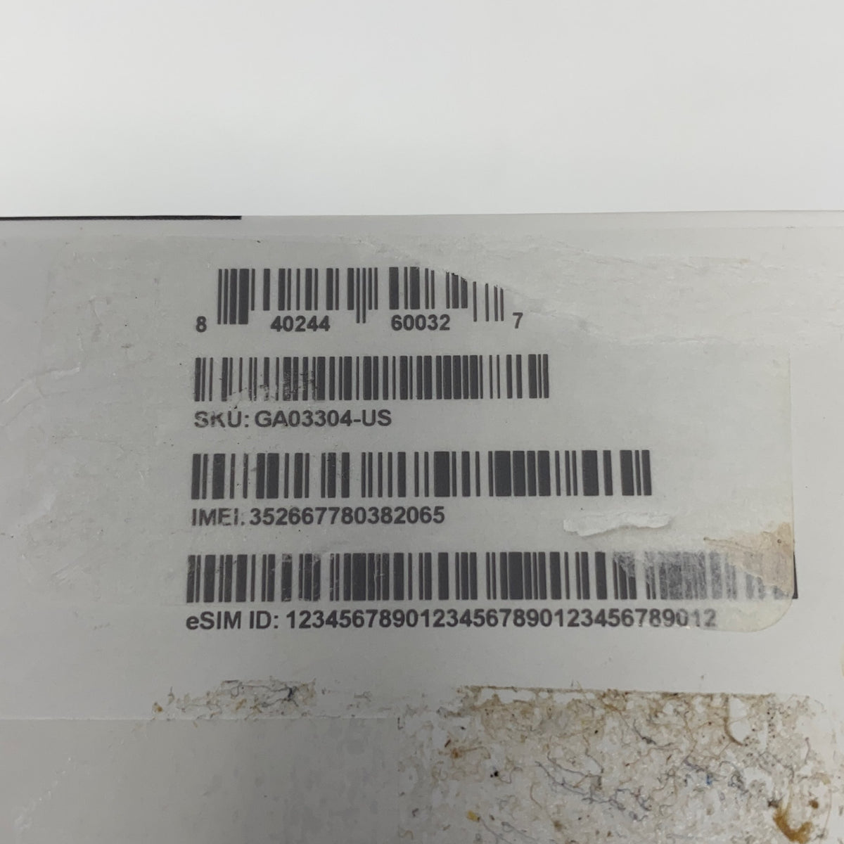 Serial #/Tag-UNT098150QIS