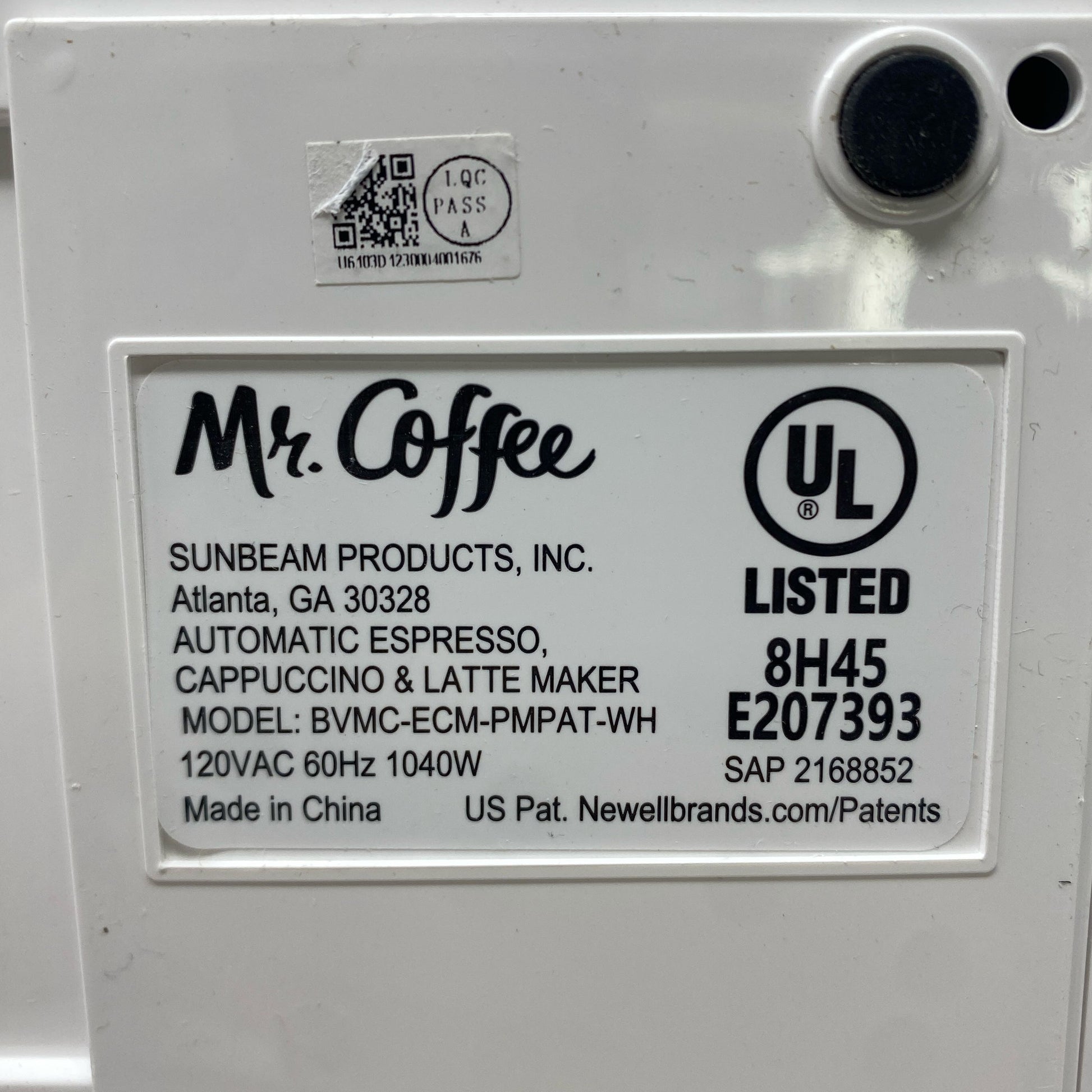 Serial #/Tag-LPNPMBO9634998