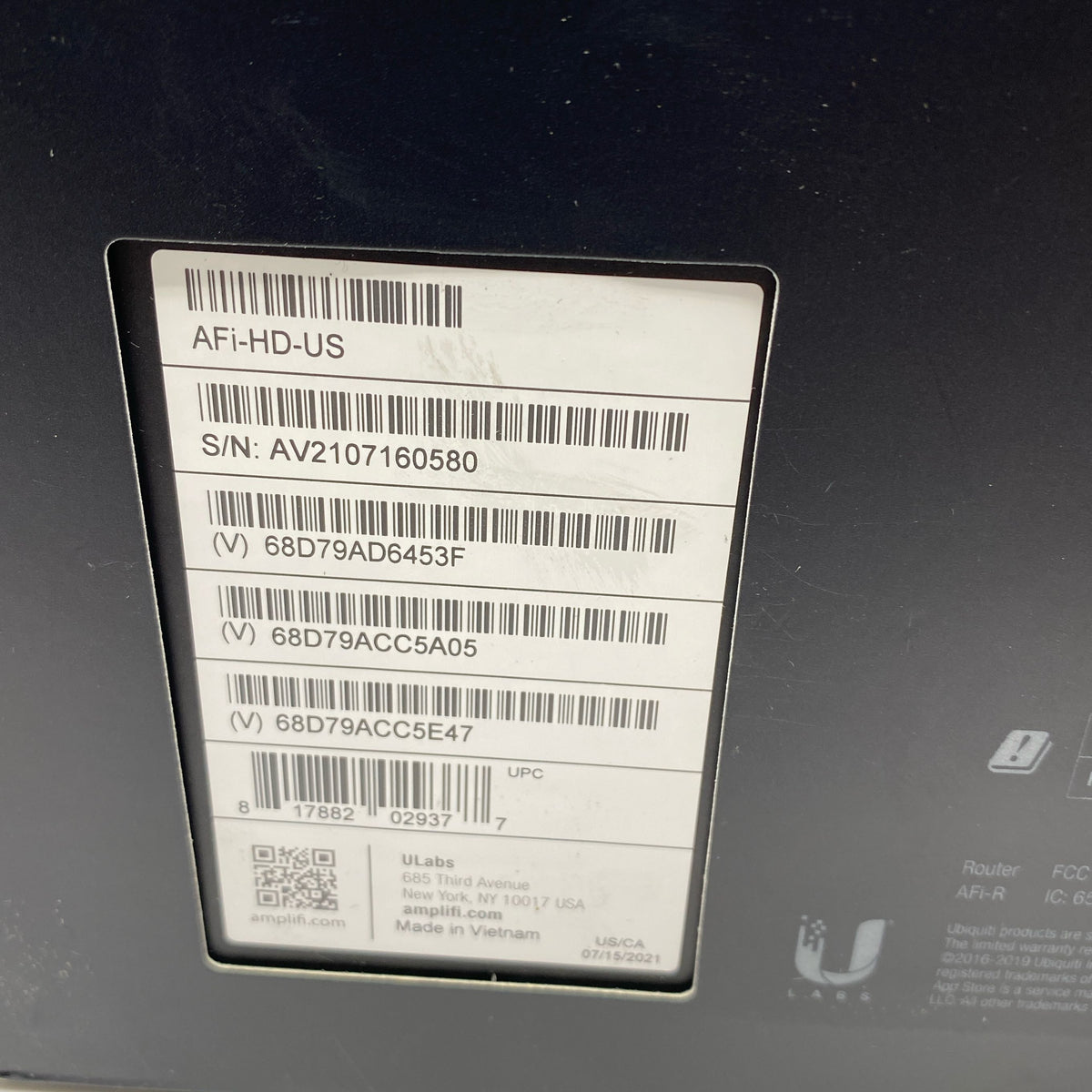 Serial #/Tag-LPNO511862752