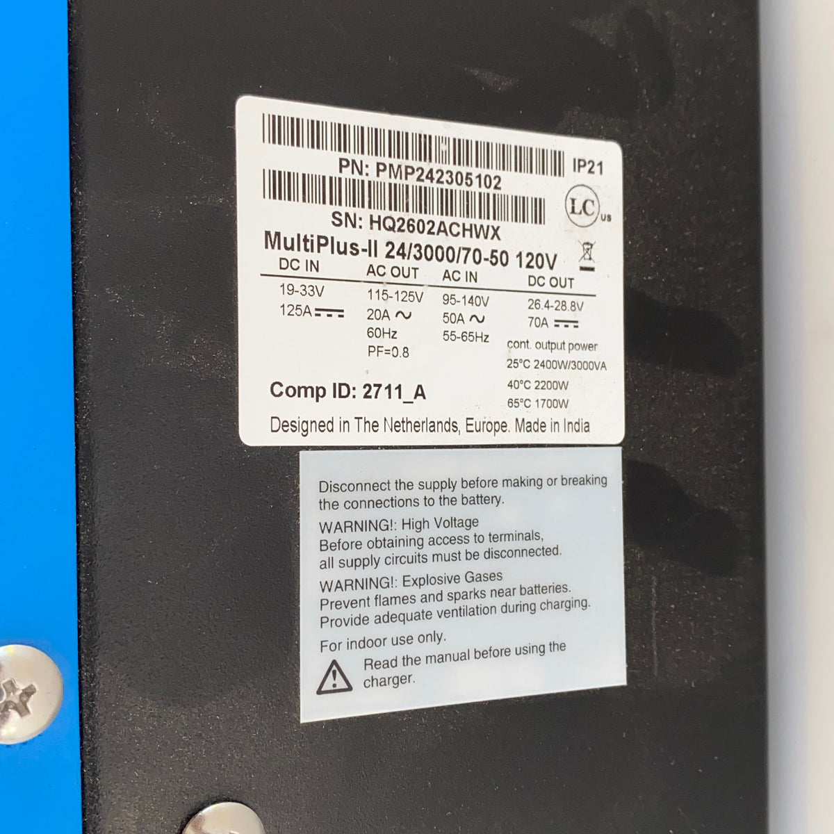 Serial #/Tag-LPNPMGX2686374