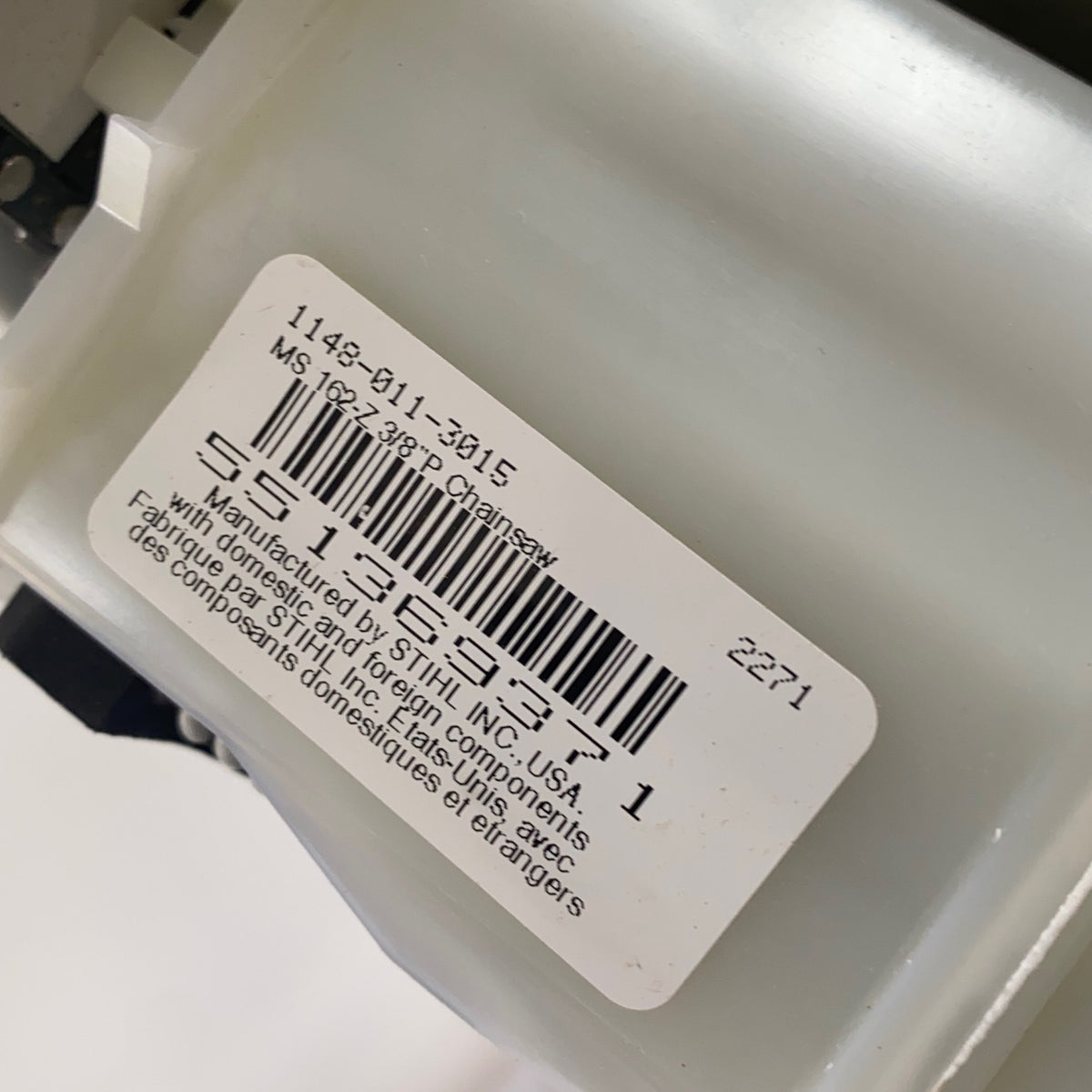Serial #/Tag-UNT8725282Z8